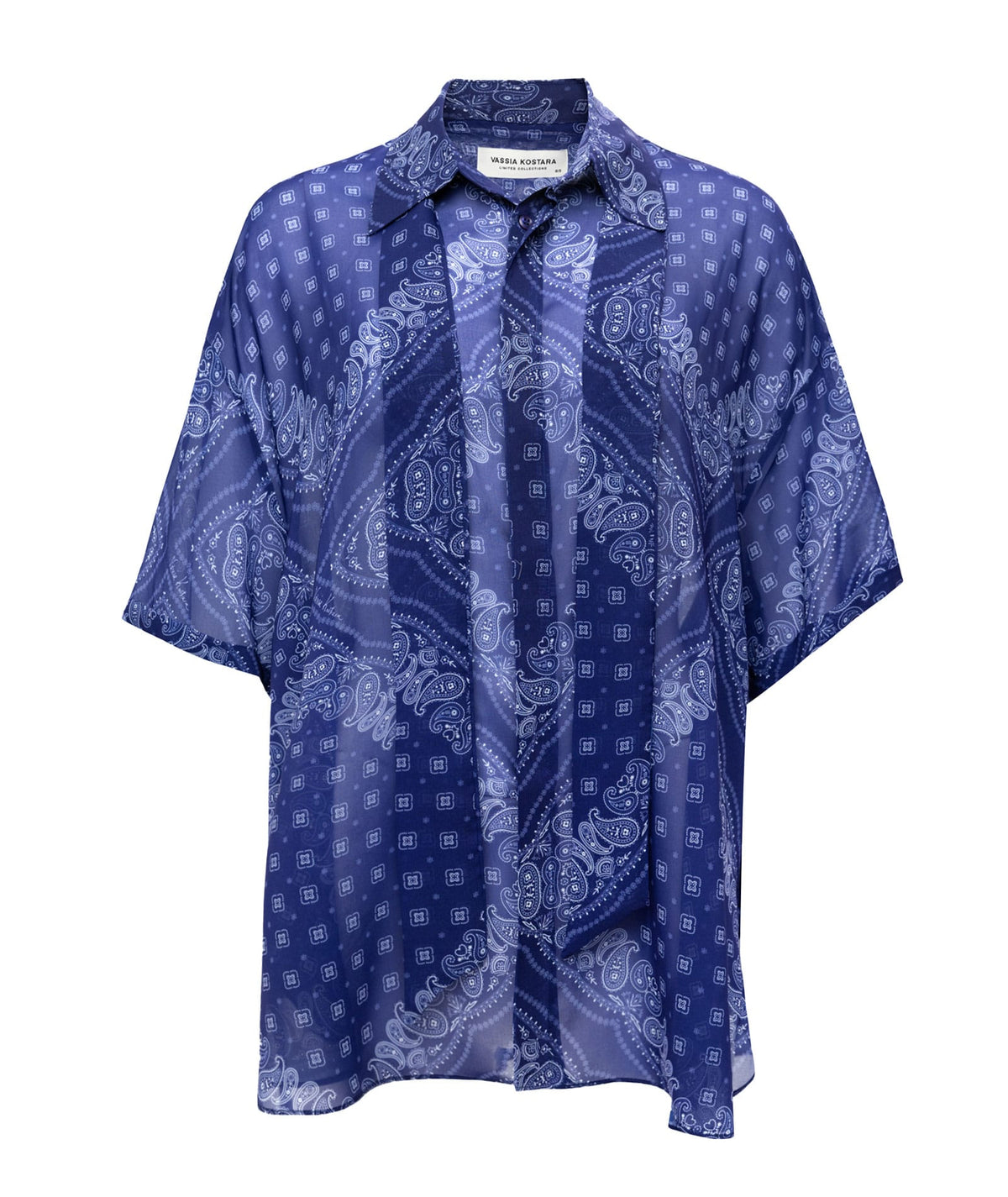 Vassia Kostara | Midnight blue bandana shirt Vassia Kostara 972523001