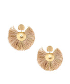 Katerina Makriyianni | Golden Sand Silk Fan Earrings Katerina Makriyianni