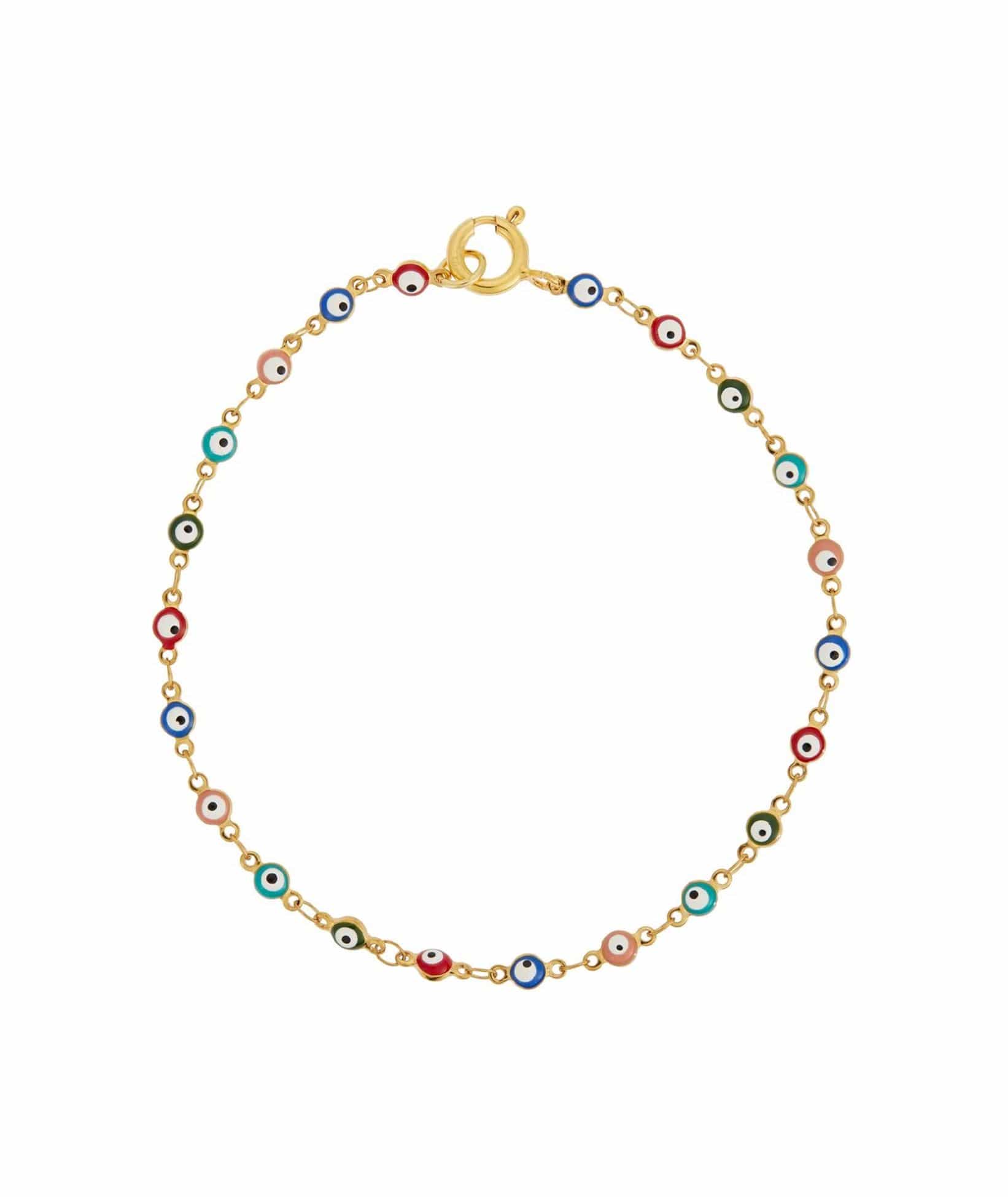 Eye M by Ileana Makri | Evil Eye Beaded Anklet Eye M by Ileana Makri