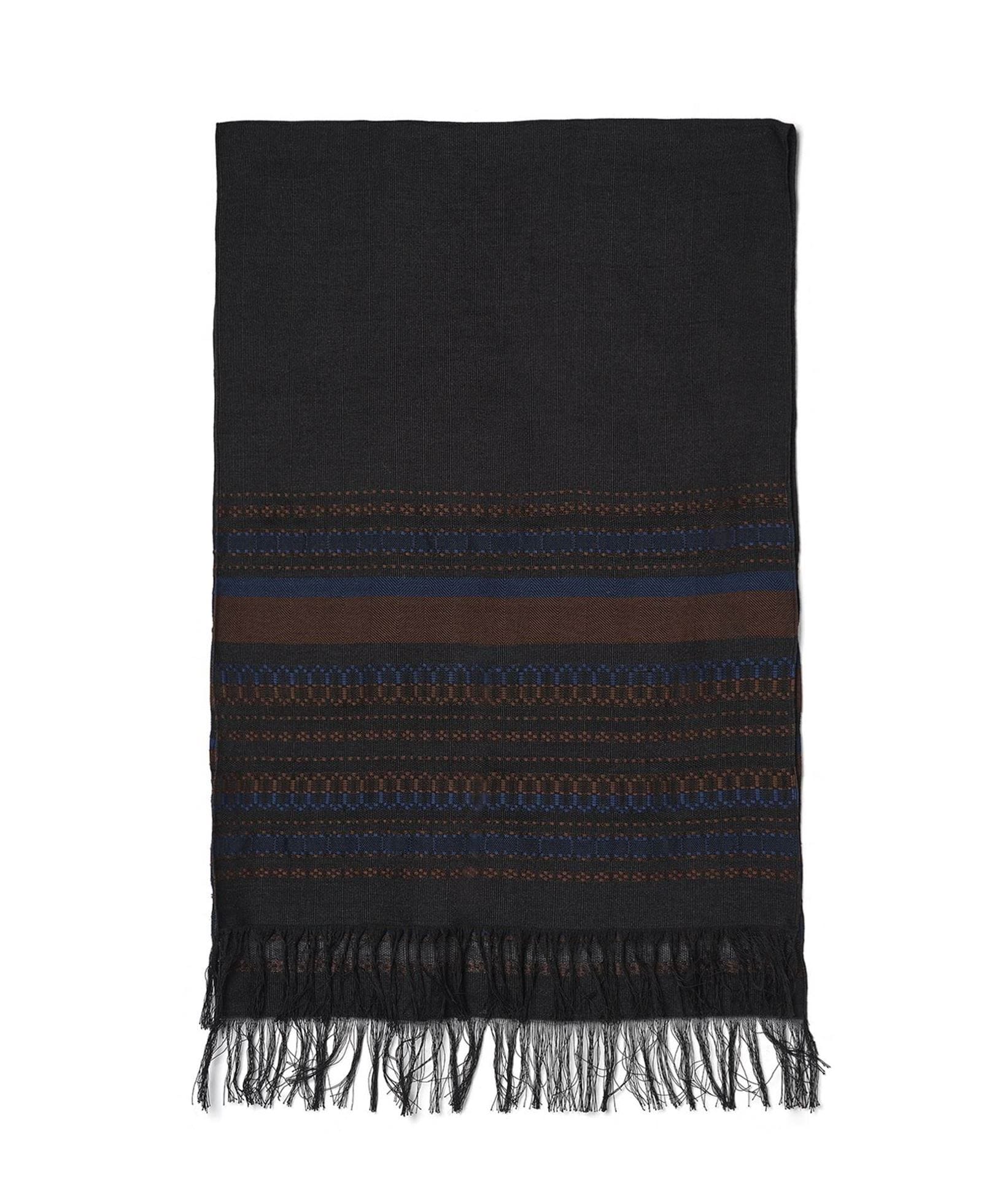 Zeus+Dione | Brown Blue Cotton Khrami Scarf Zeus+Dione