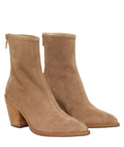 Iride De Portu | Camel suede Gia ankle boots Iride De Portu
