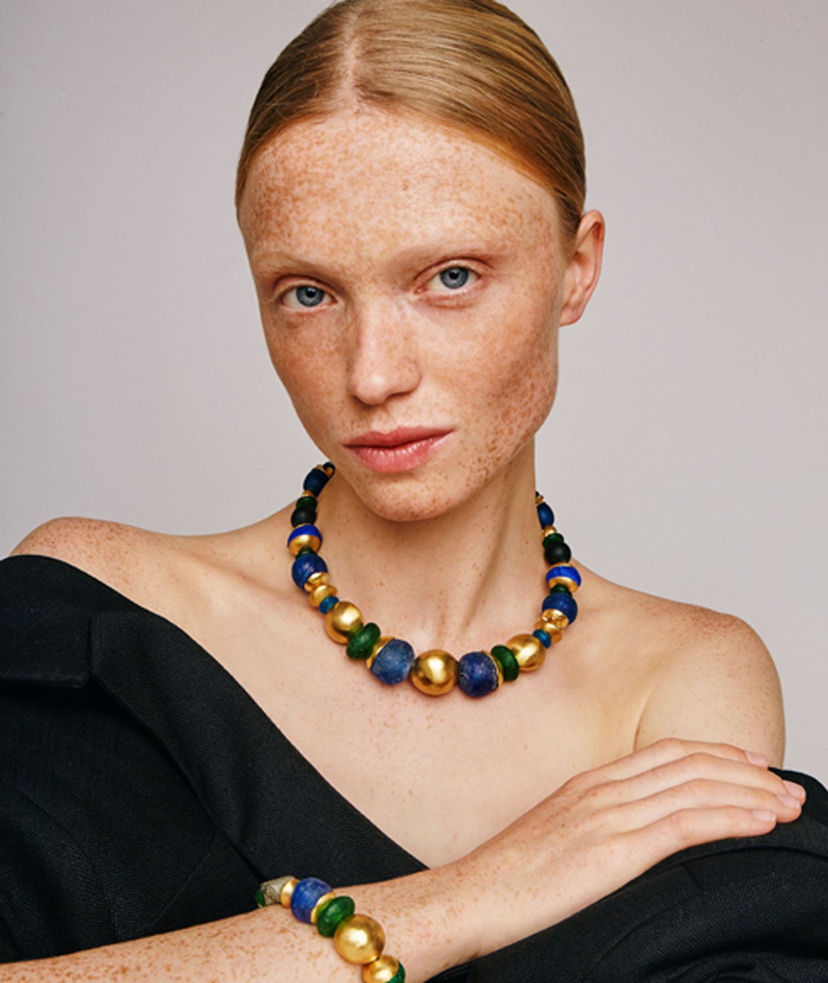 Katerina Makriyianni | Blue Green Aurora Necklace Katerina Makriyianni