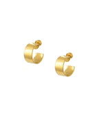 Merbabe | Ieva Gold-plated Hoop Earrings Merbabe