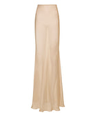 CKontova | Ecru silk muslin maxi skirt CKontova
