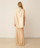 CKontova | Ecru silk muslin maxi skirt CKontova
