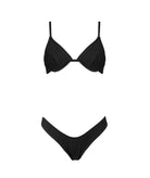 Stefania Frangista | Black curly Calisa bikini Stefania Frangista