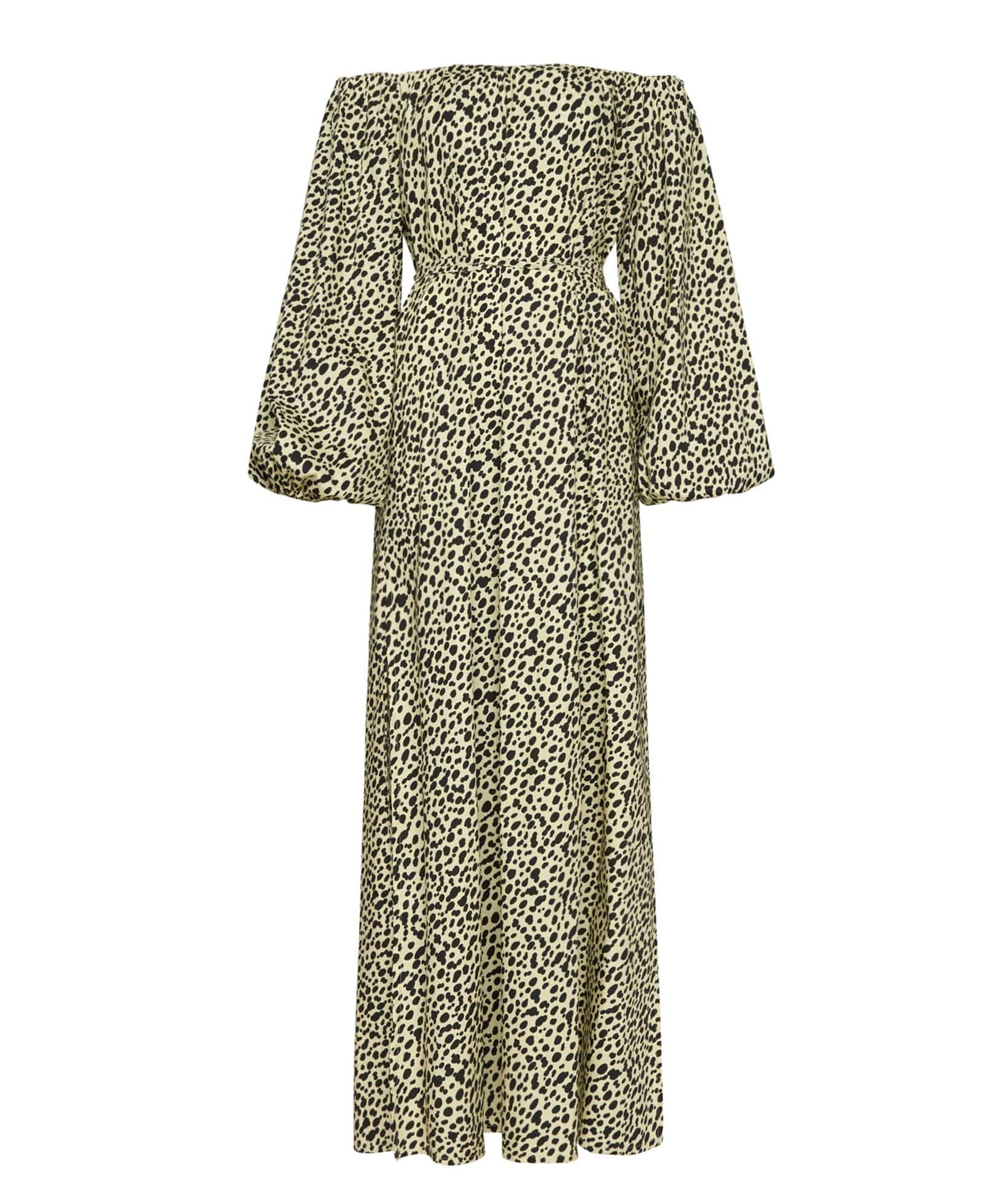 Haals | Ivory printed cotton Brigitte maxi dress Haals 967014001