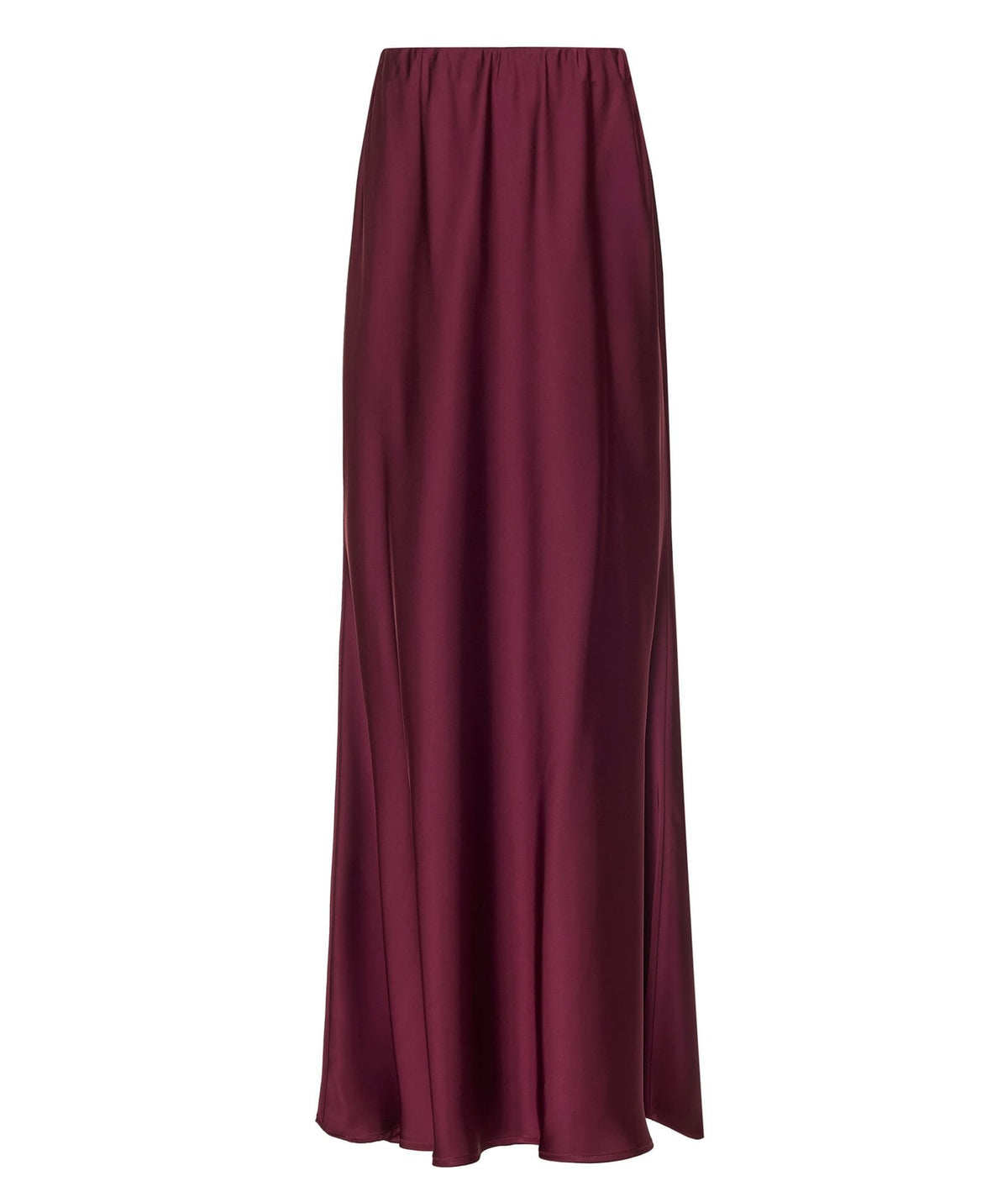 CKontova | Bordeaux satin maxi skirt CKontova
