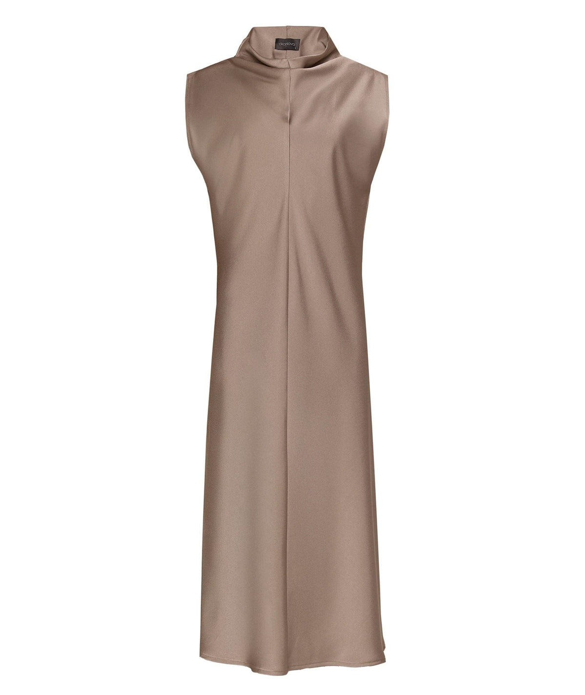 CKontova | Grey high neck midi dress CKontova