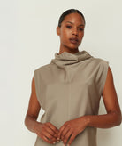 CKontova | Grey high neck midi dress CKontova