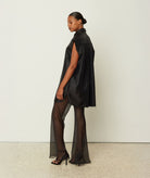 CKontova | Black silk sheer pants CKontova