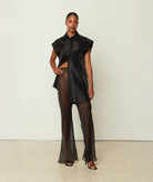 CKontova | Black silk sheer pants CKontova