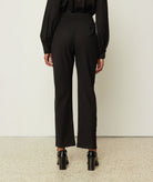 CKontova | Black wool blend high waisted pants CKontova