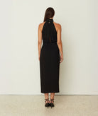 CKontova | Black halter midi dress CKontova