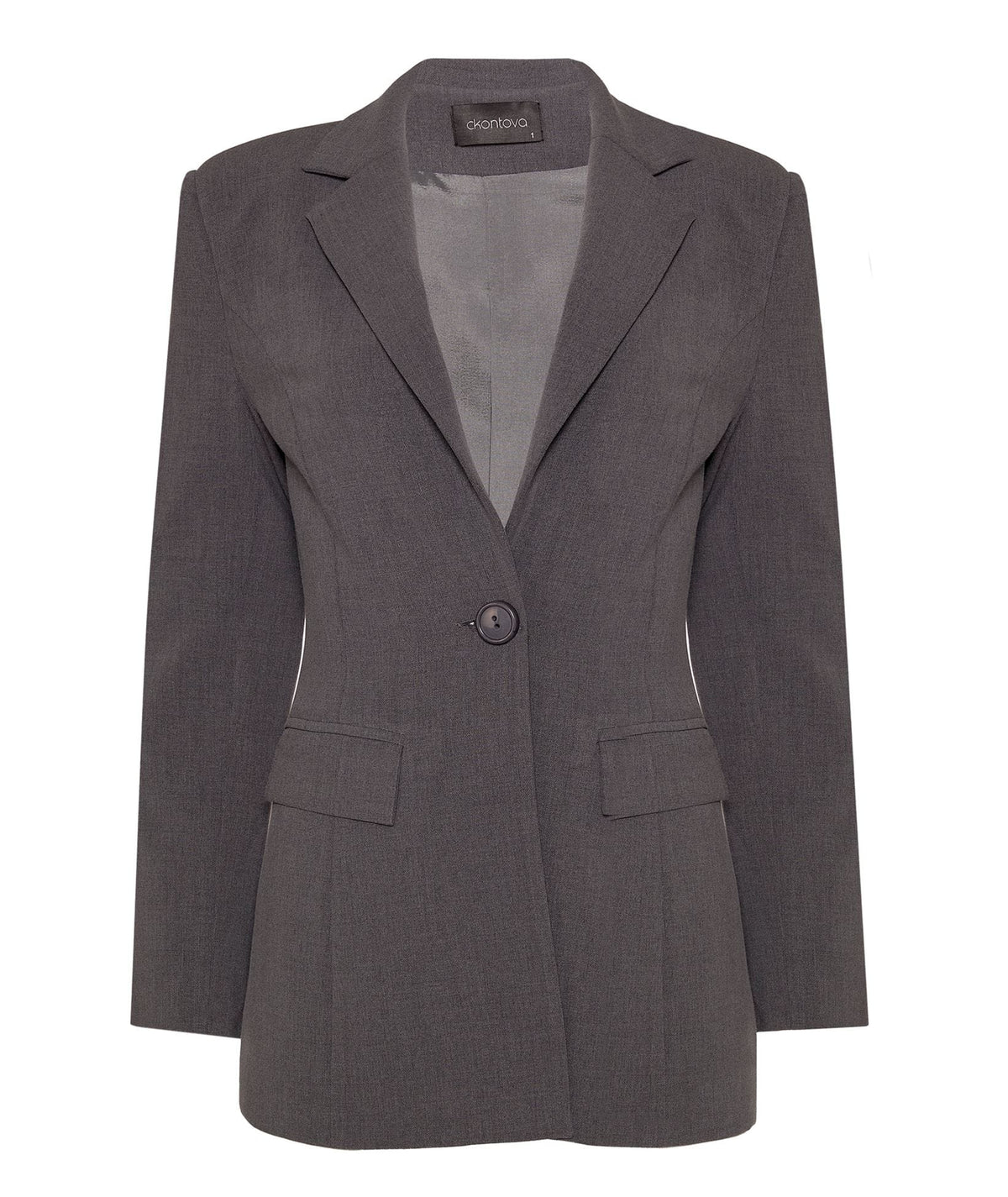 CKontova | Grey signature jacket CKontova