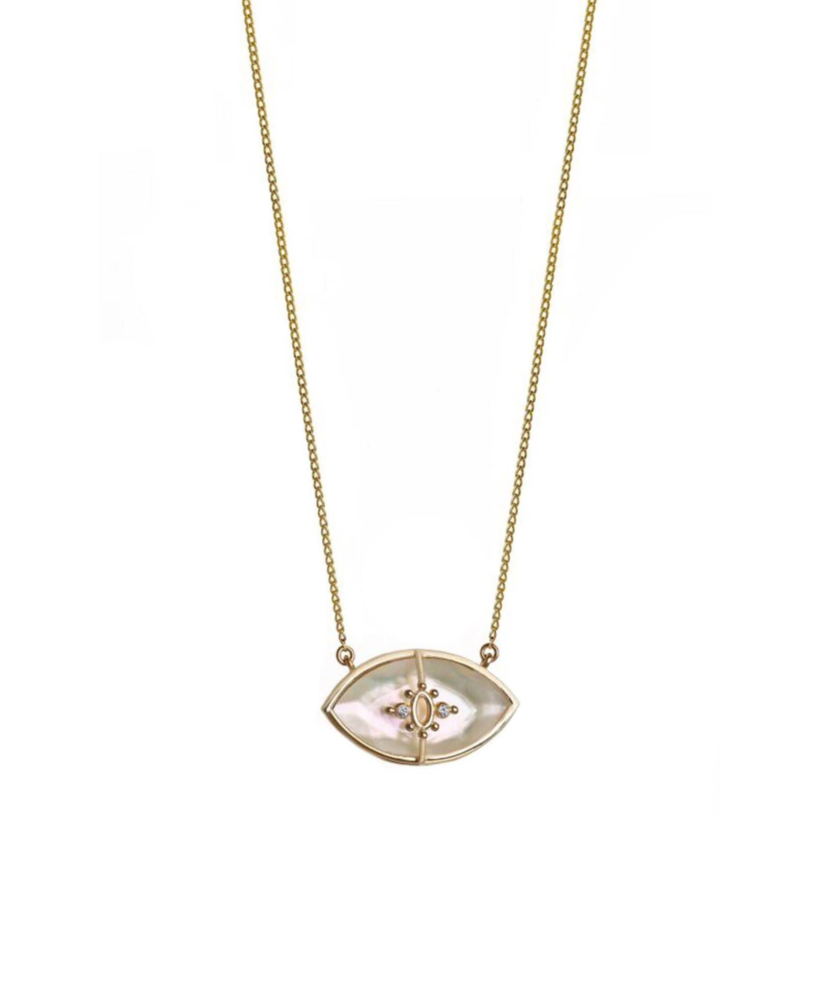 Danai Giannelli | Paradiso Perduto Necklace - Mother of pearl & Diamonds Danai Giannelli