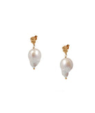 Hermina Athens | Nugget baroque pearl earrings Hermina Athens