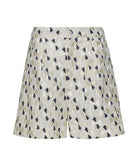 Greek Archaic Kori | Gold champagne black embroidered Flakes shorts Greek Archaic Kori