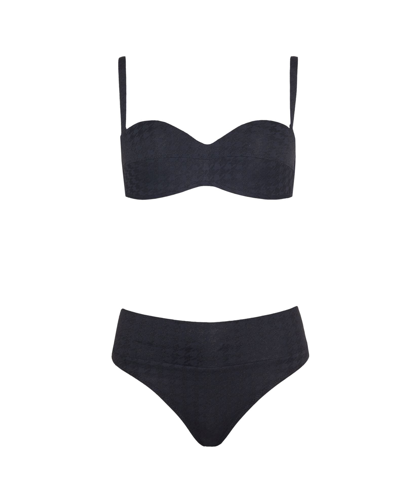 Stefania Frangista | Black lycra Zoey bikini Stefania Frangista