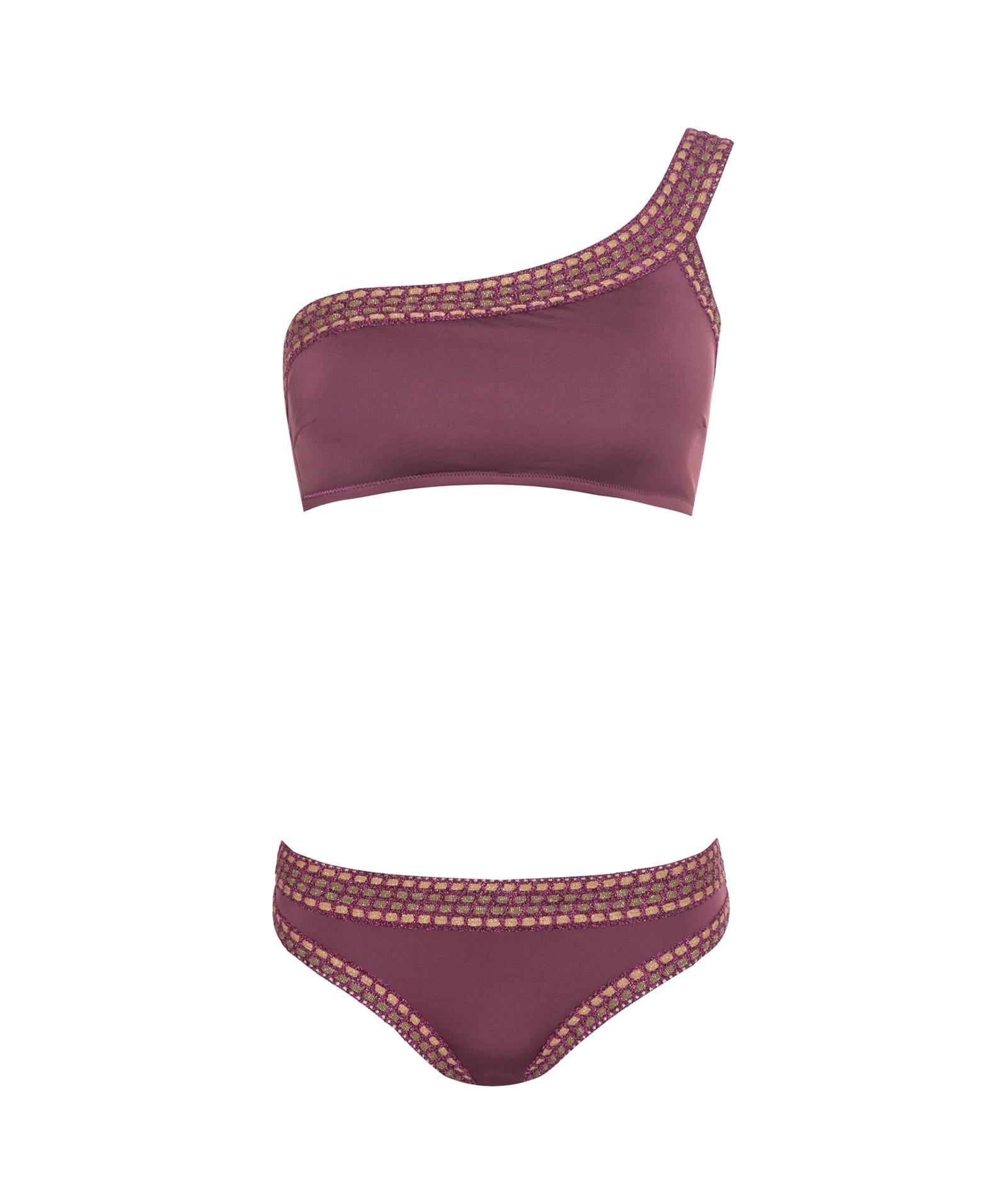 Lida | Purple crochet one-shoulder bikini Lida
