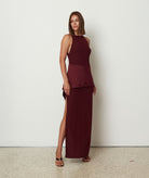 CKontova | Bordeaux Gala maxi dress CKontova