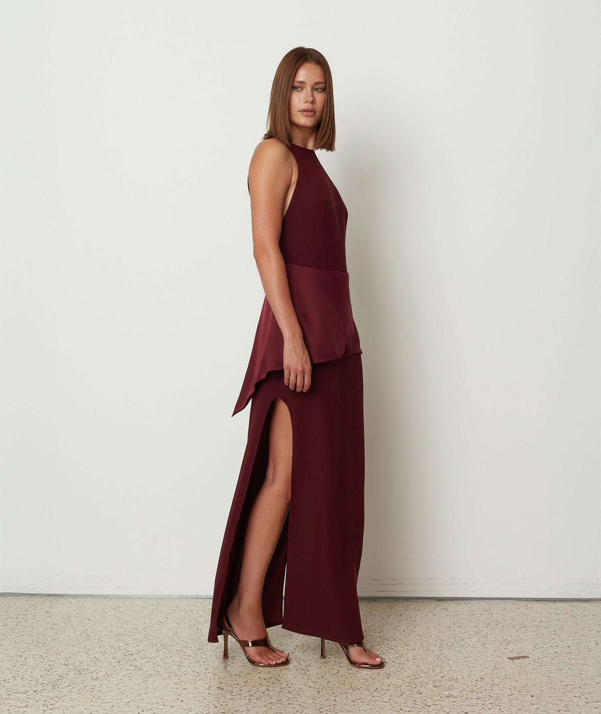 CKontova | Bordeaux Gala maxi dress CKontova