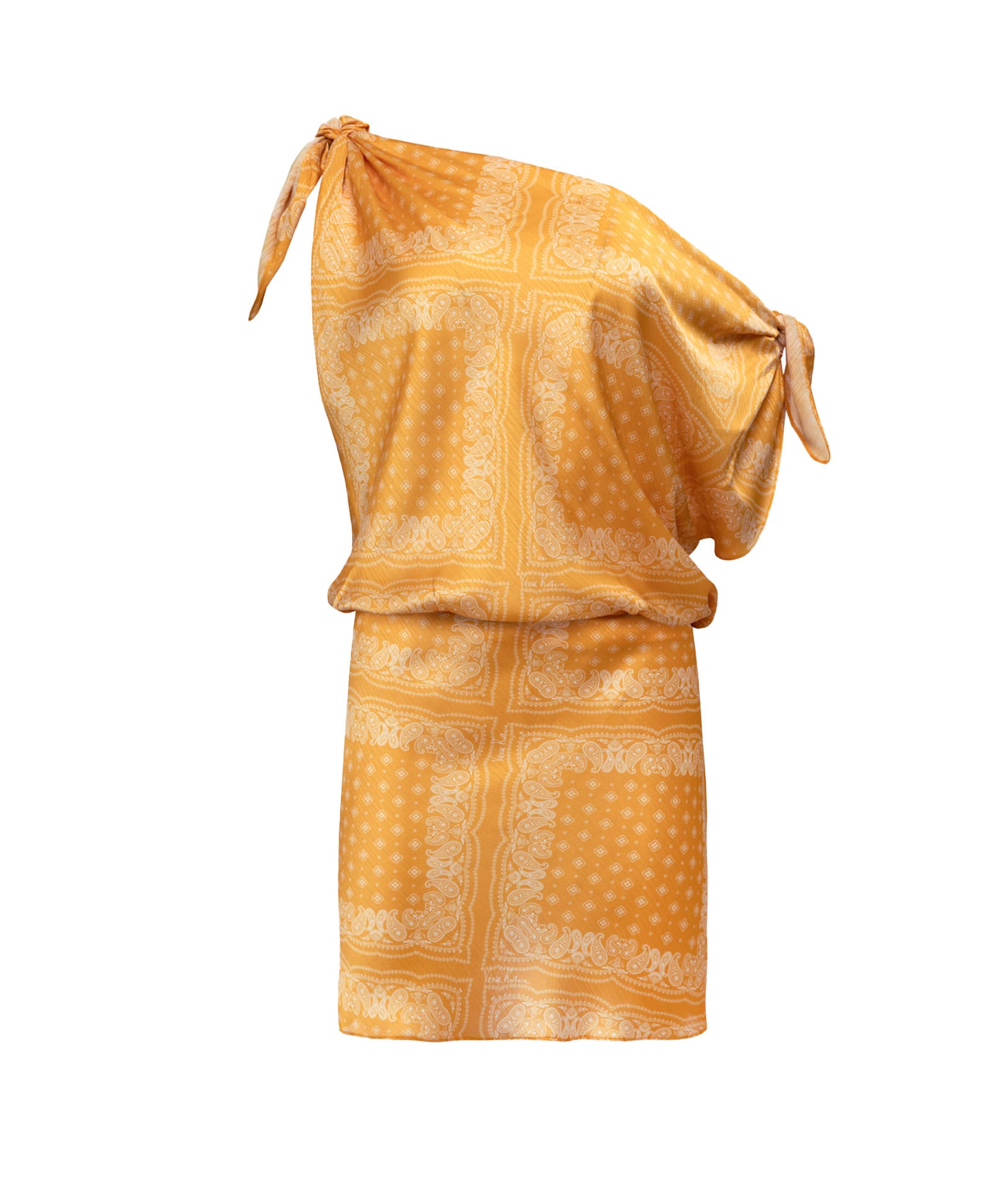 Vassia Kostara | Yellow bandana mini dress Vassia Kostara
