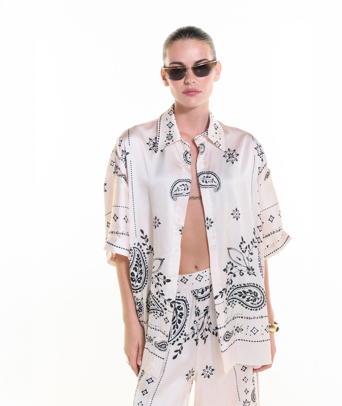 Vassia Kostara | Off-white bandana shirt Vassia Kostara 972529001