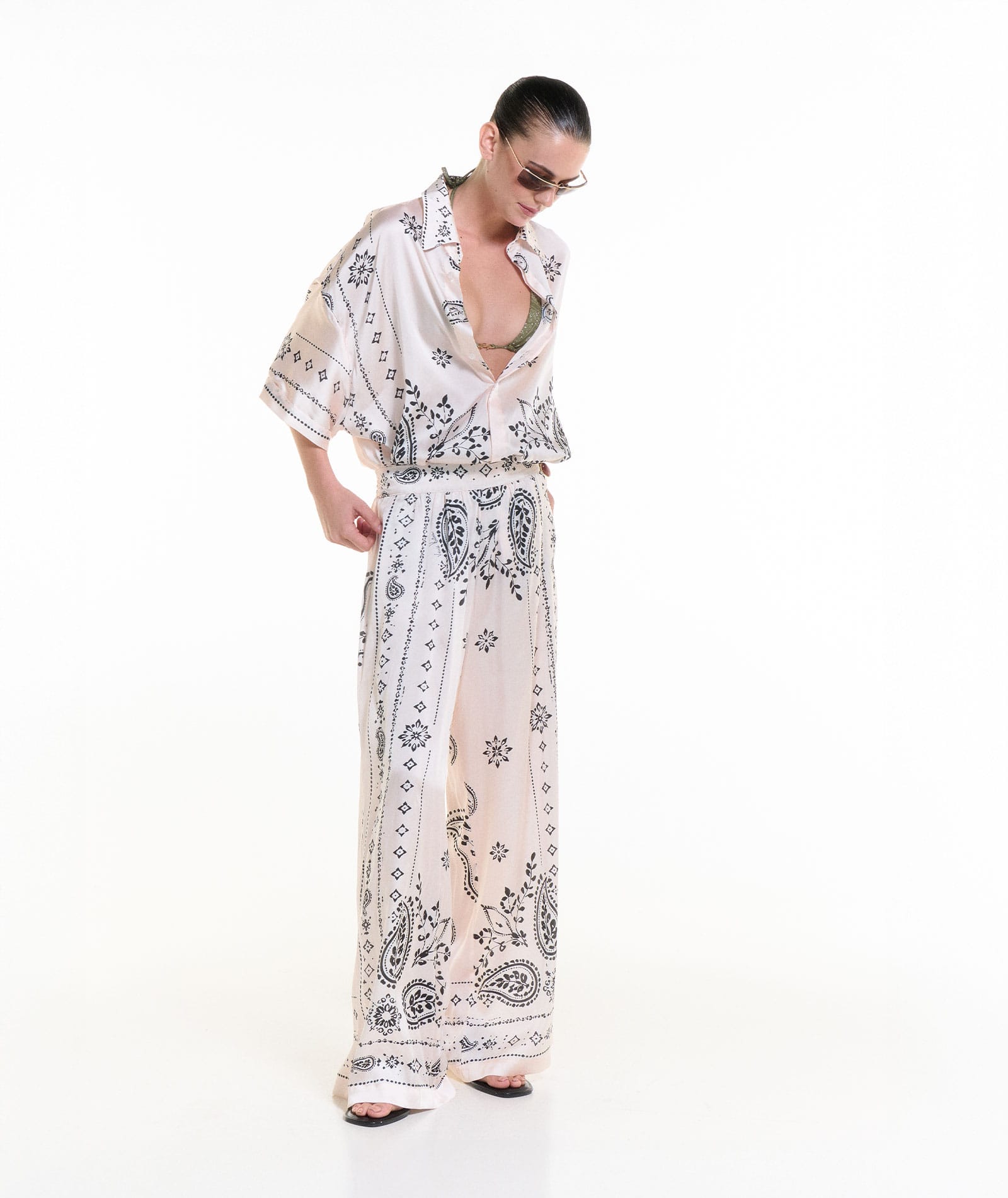 Vassia Kostara | Off-white bandana shirt Vassia Kostara 972529001