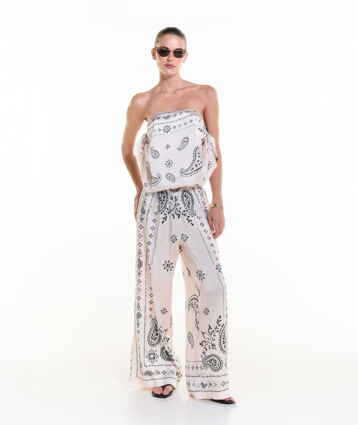 Vassia Kostara | Off-white bandana pants Vassia Kostara