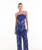 Vassia Kostara | Midnight blue bandana pants Vassia Kostara