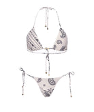 Vassia Kostara | Off-white bandana bikini Vassia Kostara