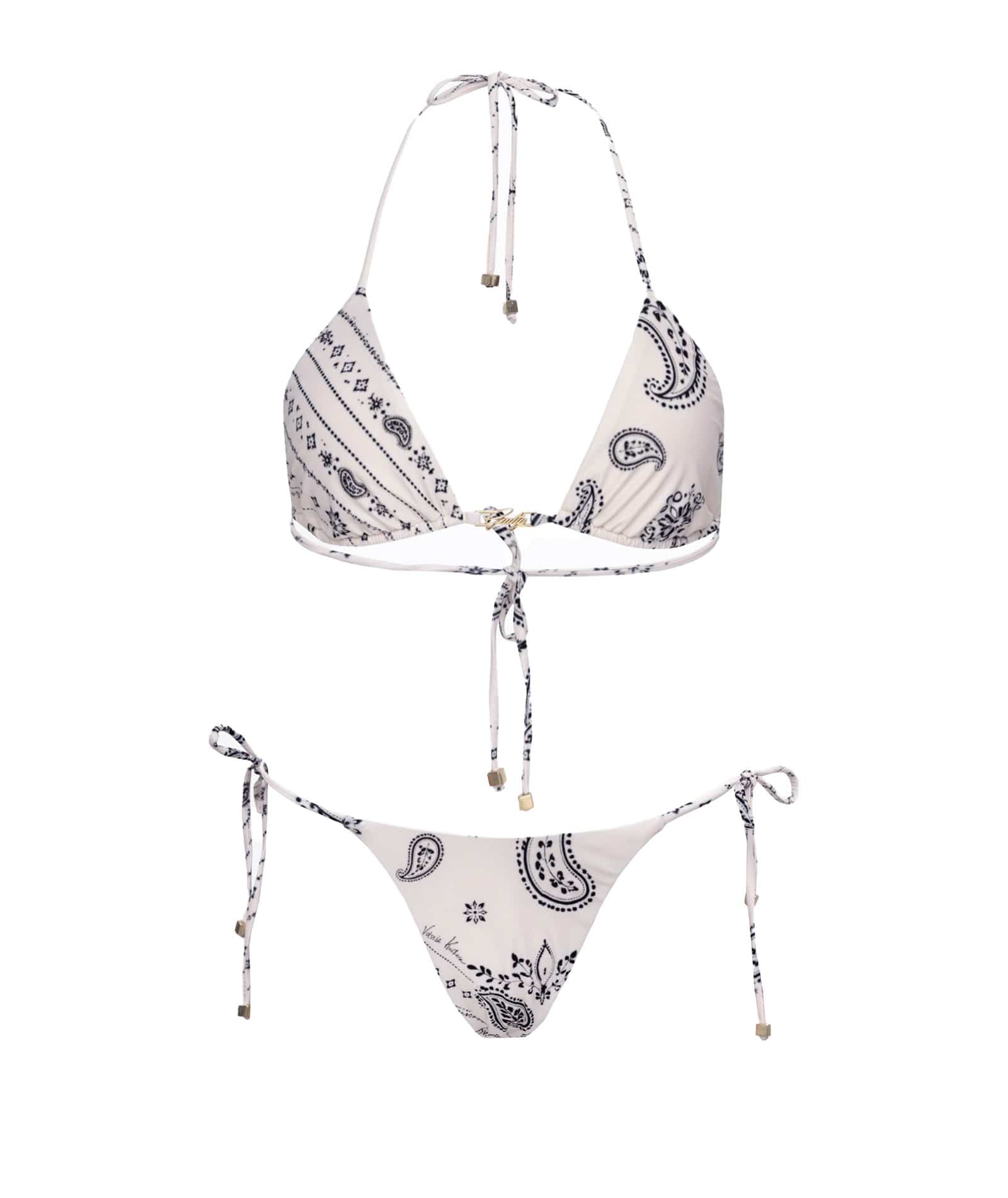 Vassia Kostara | Off-white bandana bikini Vassia Kostara