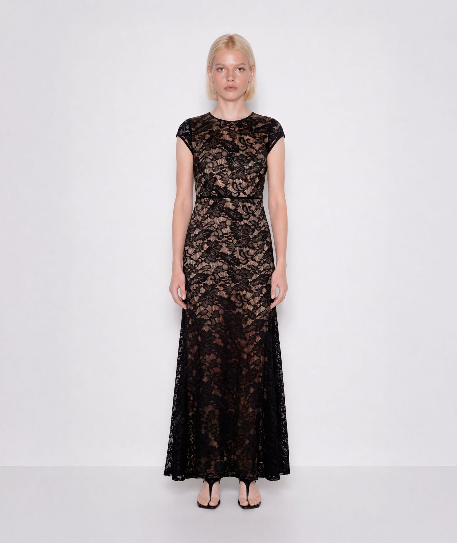 Mallory The Label | Black lace Moonveil maxi dress Mallory The Label