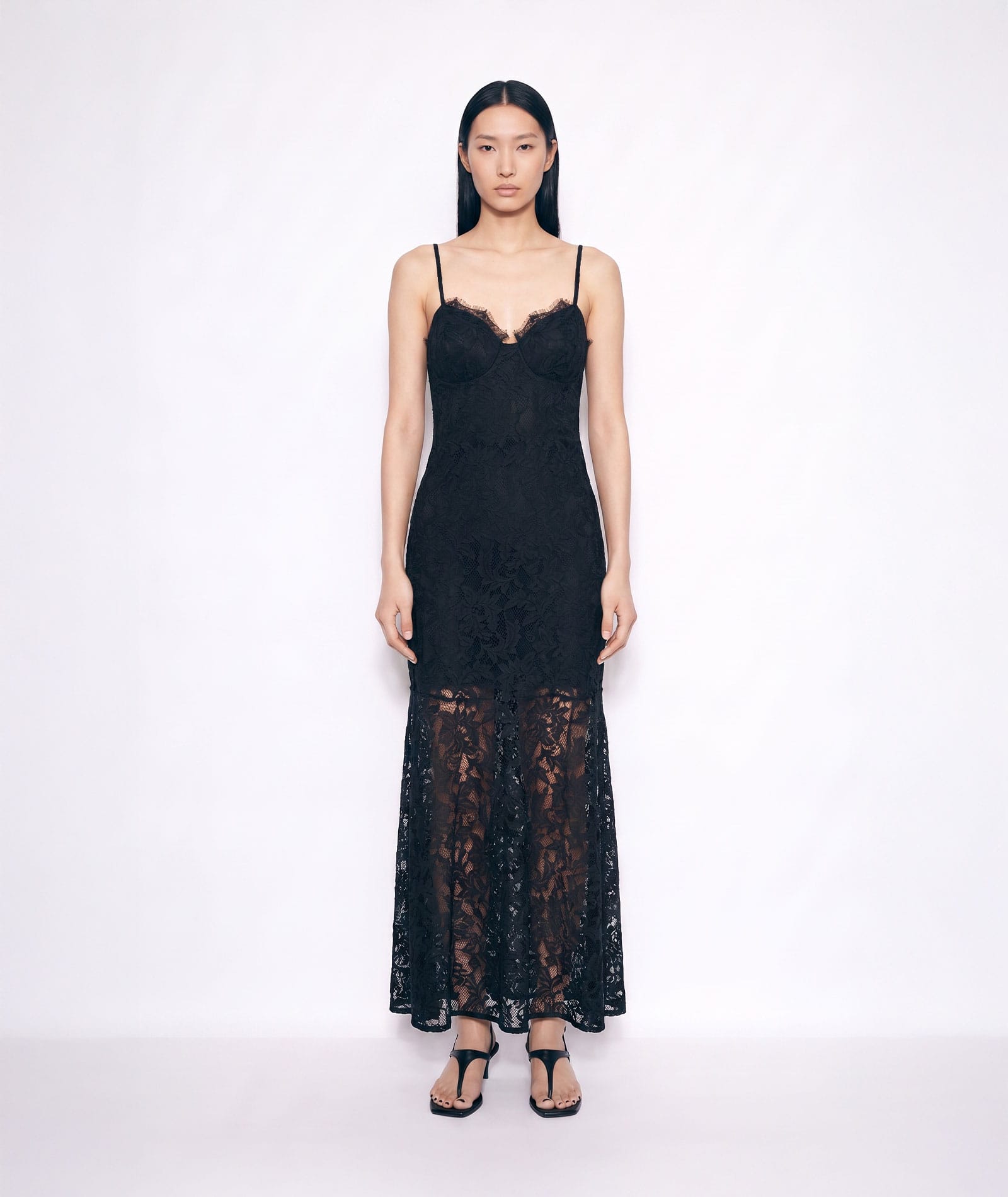 Mallory The Label | Black lace Elysia maxi dress Mallory The Label