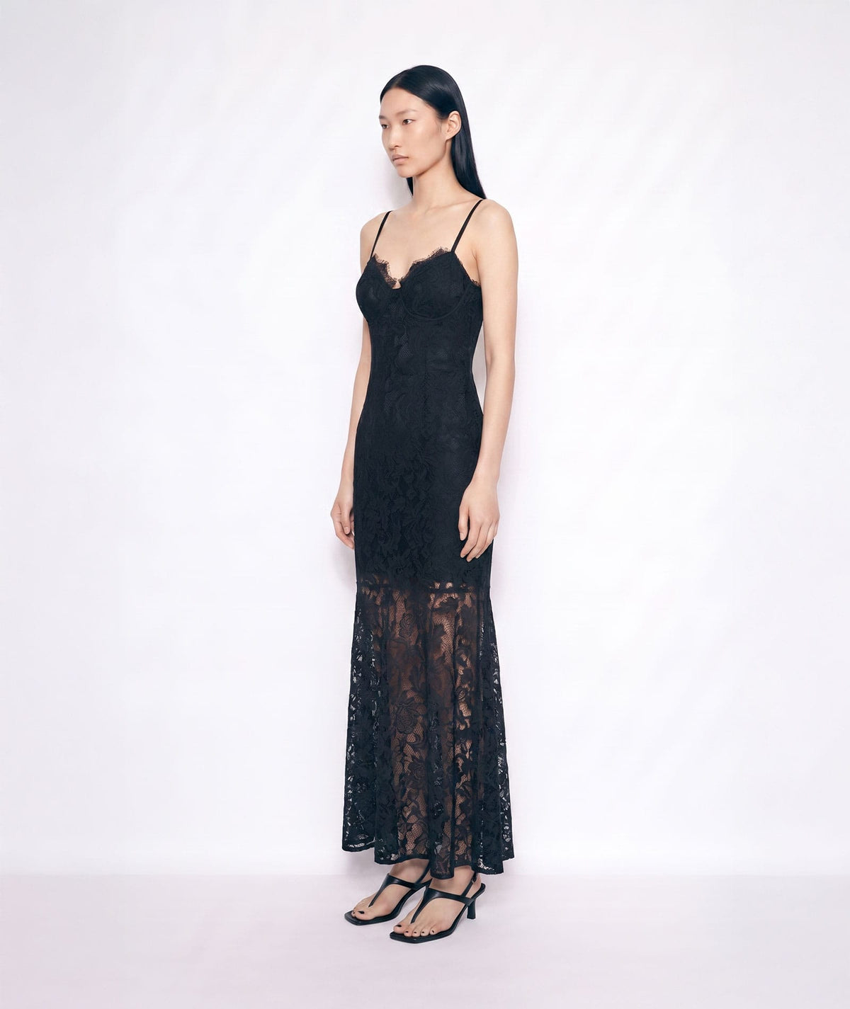Mallory The Label | Black lace Elysia maxi dress Mallory The Label